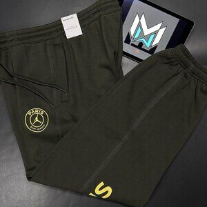 Jordan PSG Fleece Pants DZ2949-355 Sequoia Dark Green Men’s Sizes